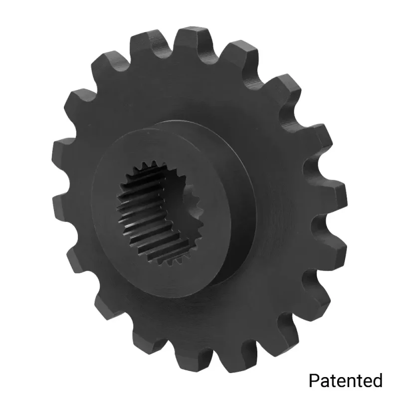 0 1227 pitch 18 tooth nylon servo sprocket with 25 tooth spline