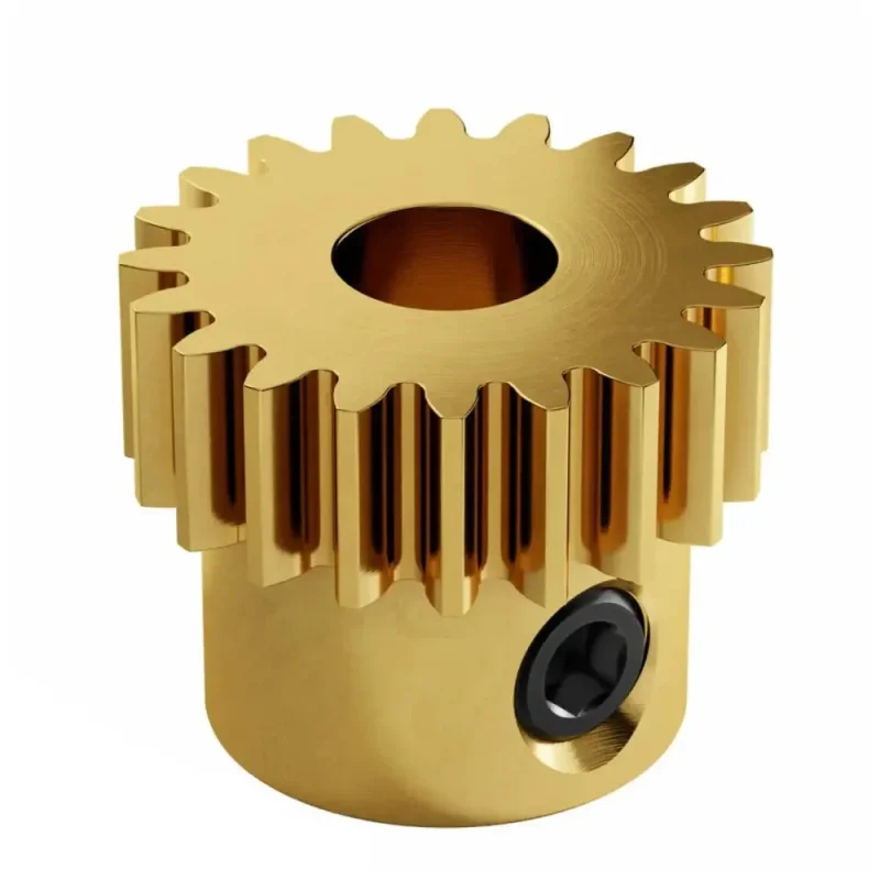 0 8 mod brass 20t pinion gear 6mm bore