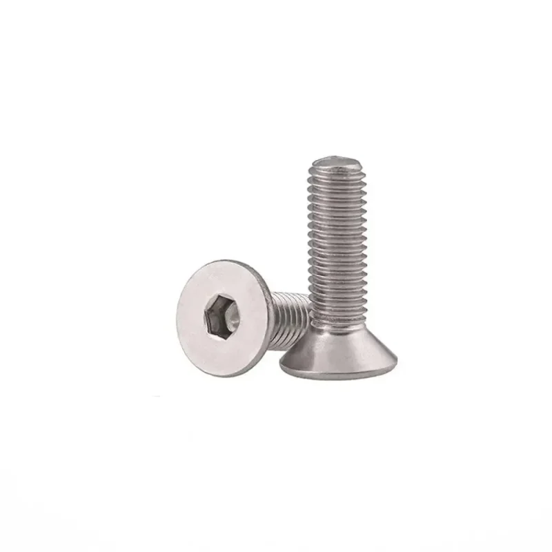 10 pack m6 stainless steel cap screws 60mm flat head