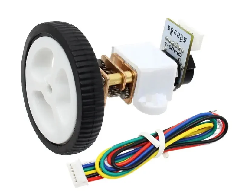 12mm 6v gearmotor w encoder 34mm wheel kit smart robot diy