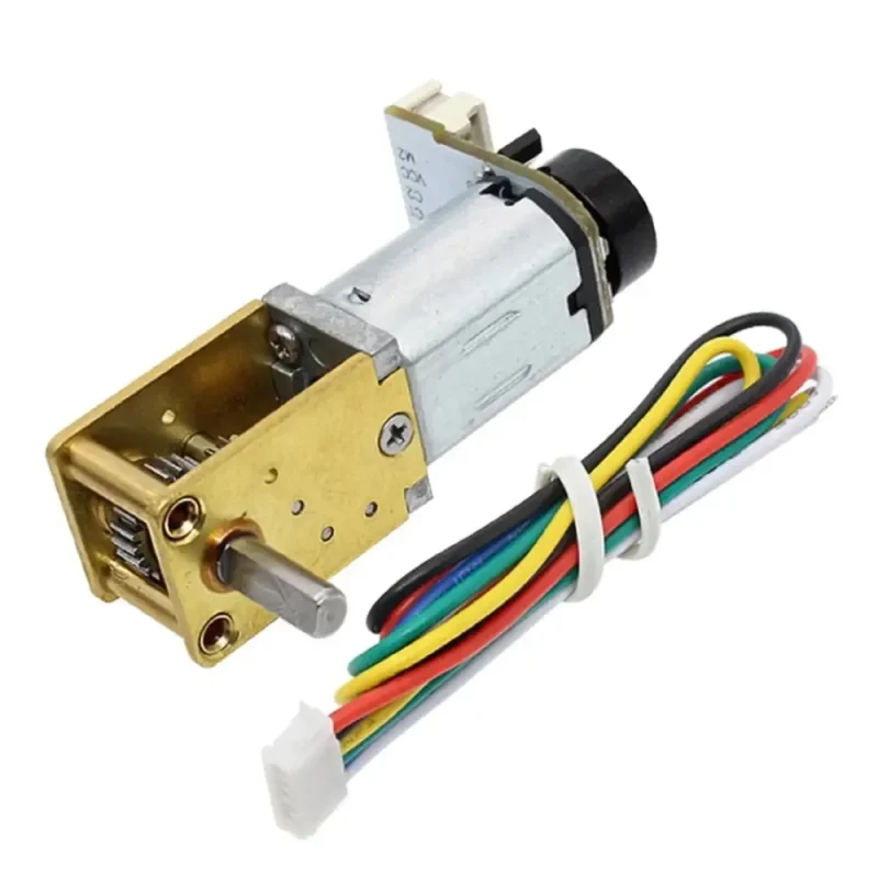 12v 100rpm dc worm gear motor w encoder