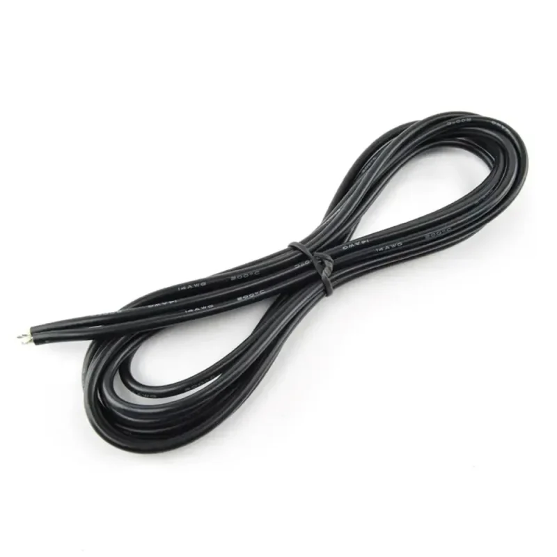 14 awg black silicon wire 3m premium quality