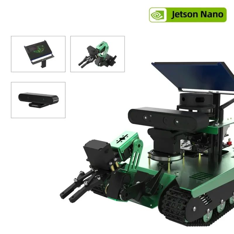 yahboom transbot ros ai robot with depth camera robotic arm 7 touch screen jetson nano 4gb no sub board