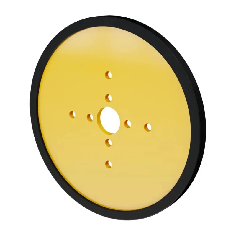 yellow acrylic disc wheels 4x2 pack servocity